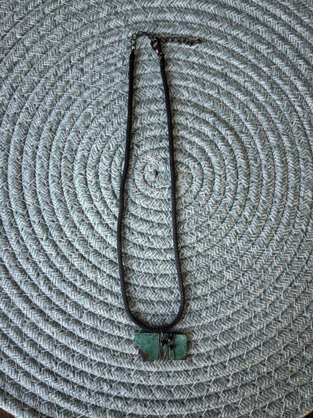 Brand New Rustic Montana Mixed Metal Necklace